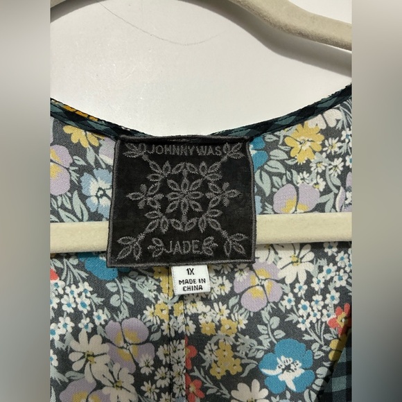 Divina Floral-Print Tunic Dress Size 1X Johnny Was - Picture 6 of 12